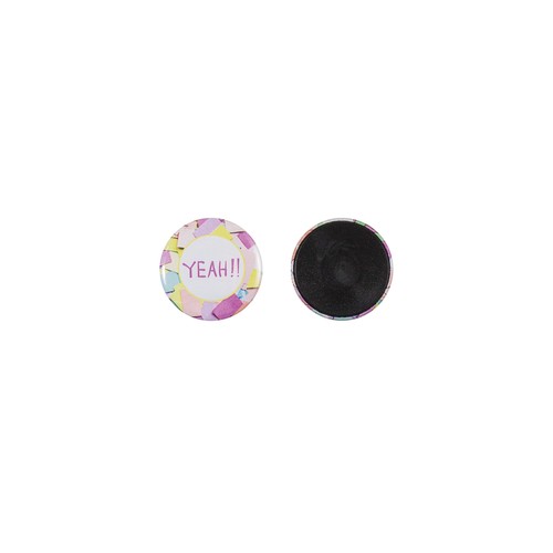 Bouton en métal 31mm avec aimant