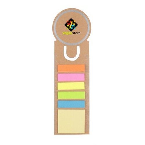 Memo holder, sticky notes, bookmark, notebook, ruler | Young