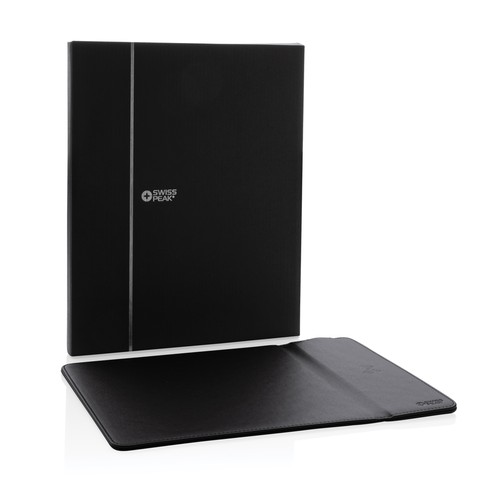 Swiss Peak RCS recycled PU 10W wireless charging mousepad Swiss Peak RCS recycled PU 10W wireless charging mousepad