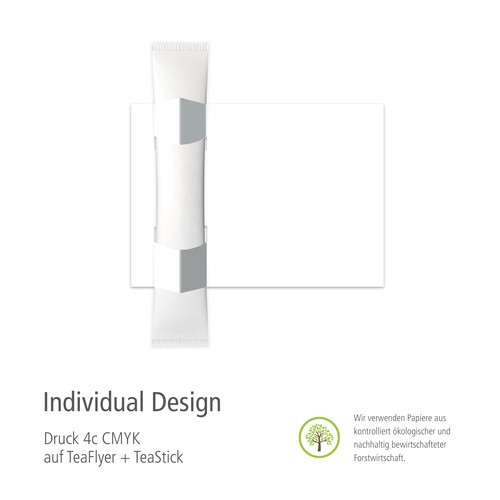 TeaFlyer incl. 1 TeaStick "Design Personalizzato" TeaFlyer incl. 1 TeaStick "Design Personalizzato"
