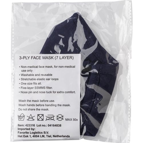 Masque en coton et polyester réutilisable Riyan Masque en coton et polyester réutilisable Riyan