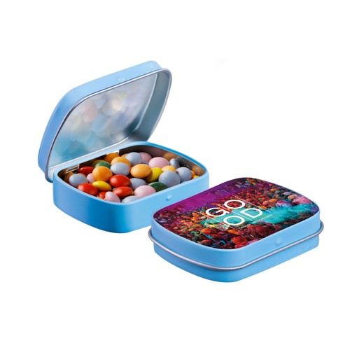 Mini boîte à charnière avec bonbons