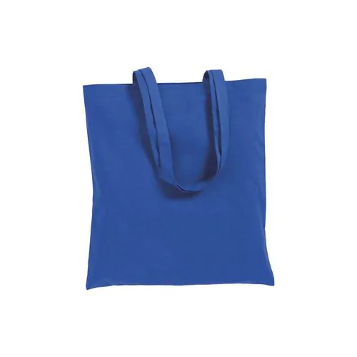 Sac shopping en coton 180 g/m2 avec anses longues et soufflet Sac shopping en coton 180 g/m2 avec anses longues et soufflet