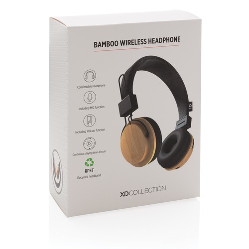 Auriculares inalámbricos bambú Auriculares inalámbricos bambú