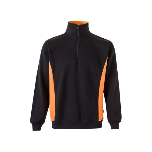VL SVAROG. Sweat bicolore en éponge (260g/m²), en polyester (65%) et coton (35%)
