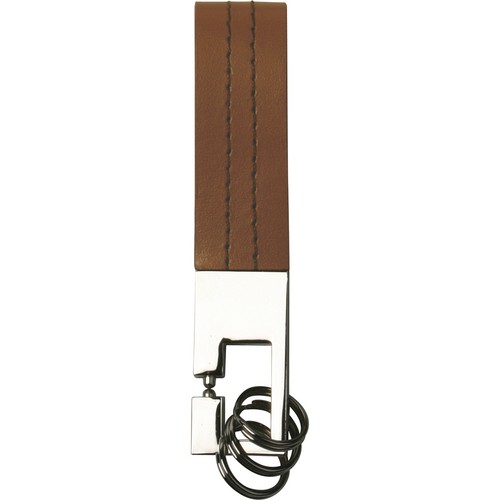 KEY CHAIN IN LEATHER AND METAL