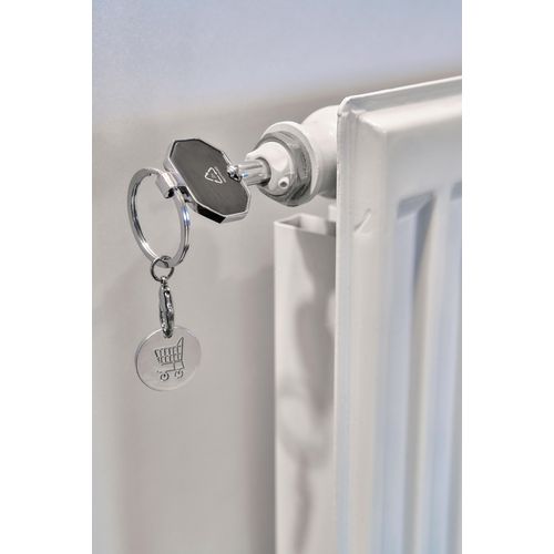 Recycled zinc alloy radiator bleed keychain Mara Recycled zinc alloy radiator bleed keychain Mara