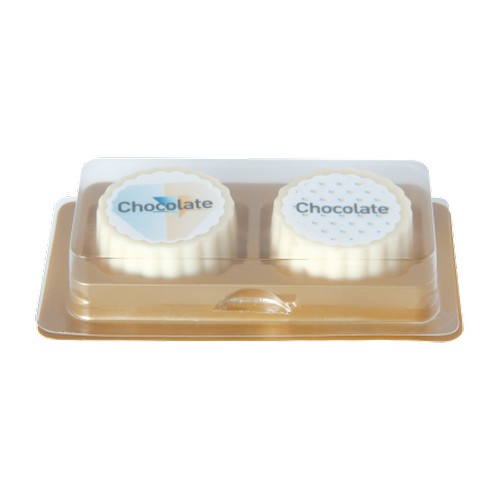 Logo bonbon, white chocolate Logo bonbon, white chocolate
