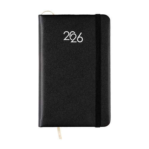 Agenda de poche hebdomadaire 2026 avec couverture rigide en PU