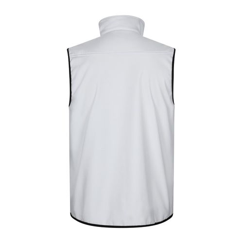 VL VARUNA. Soft shell vest (280g/m²), with polar lining, in polyester (94%) and elastane (6%)