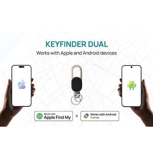 Keyfinder Dual keychain with worldwide locating Keyfinder Dual keychain with worldwide locating