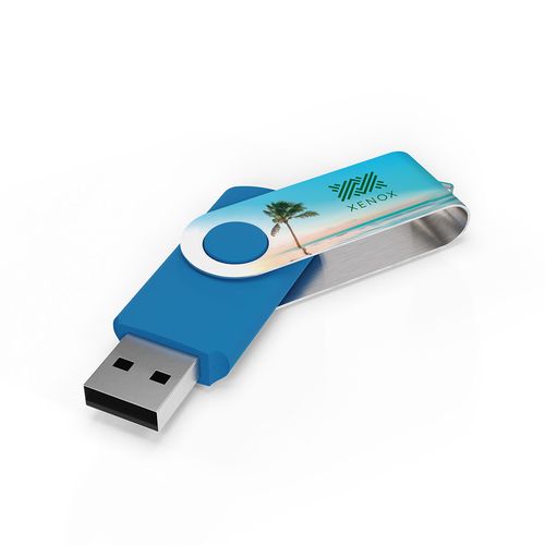 USB Stick Twister Light Blue, 128 GB Premium