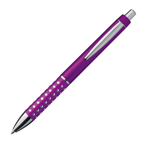 Plastic ball pen with sparkling dot grip zone Plastic ball pen with sparkling dot grip zone