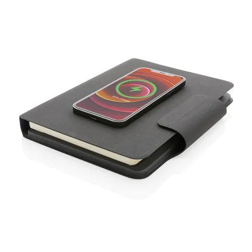 Libreta Artic magnética A5 con carga inalámbrica 10W