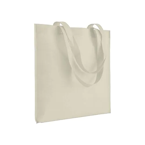 Heat-sealed 70 g/m2 non-woven fabric shopping bag, long handles