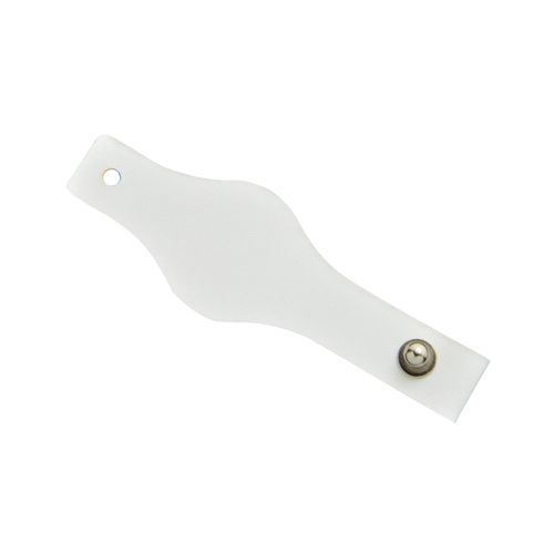 Rounded cable tie, white