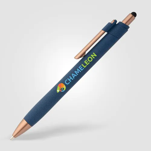 York Recycled Plastic Bronze Trim Stylus Ballpoint Pen
