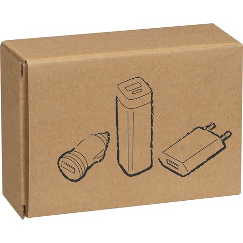 Reisset- Powerbank, stekker en USB charger