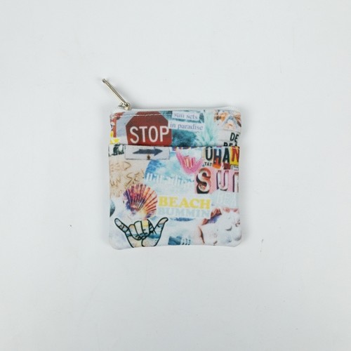 COIN PURSE WITH TWO CUSTOMIZABLE RPET POCKETS