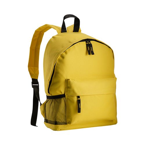 600D polyester 3-pocket backpack (one mesh side pocket). Adjustable shoulder straps 600D polyester 3-pocket backpack (one mesh side pocket). Adjustable shoulder straps