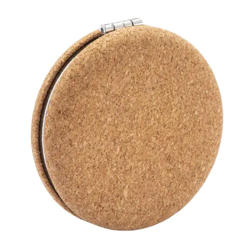 Cork mirror with double magnification Cork mirror with double magnification