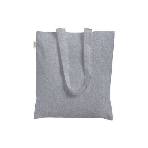 Solid-colored shopper bag in 220 g/m2 recycled cotton
