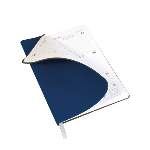 2026 daily planner with soft cover in thermo-reactive PU