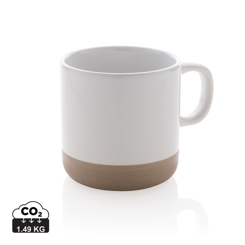 Taza de cerámica esmaltada 360ml. Taza de cerámica esmaltada 360ml.