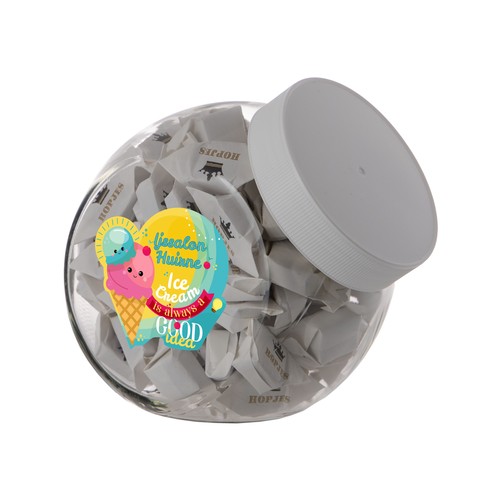 Medium glass jar 0,9 liter Medium glass jar 0,9 liter