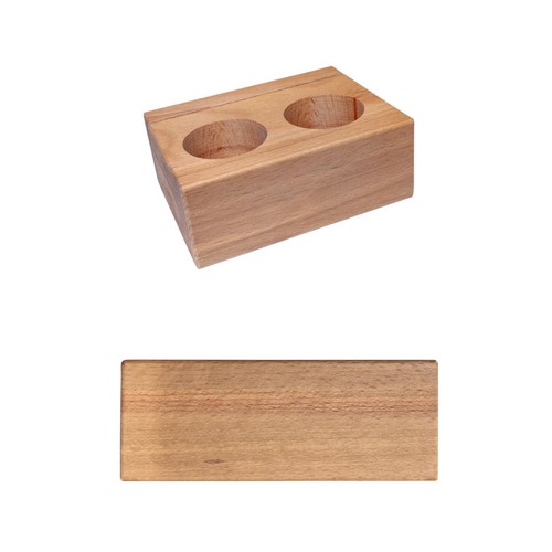 Beech menu card holder with cut-outs A6 Beech menu card holder with cut-outs A6