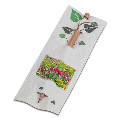 Potlood in Zaadpapier - Zomerbloemen mix 4/0- c Potlood in Zaadpapier - Zomerbloemen mix 4/0- c