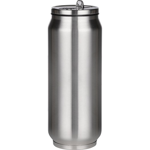 BOUTEILLE THERMIQUE 500 ML EN FORME DE CANETTE A DOUBLE PAROI ISOLANTE EN ACIER ET PLASTIQUE