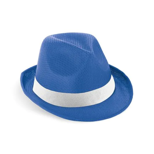 MANOLO POLI. Hoed van PP met wit polyester lint MANOLO POLI. Hoed van PP met wit polyester lint