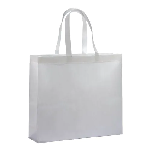 80 g/ m2 R-pet heat-sealed shopping bag with gusset 80 g/ m2 R-pet heat-sealed shopping bag with gusset
