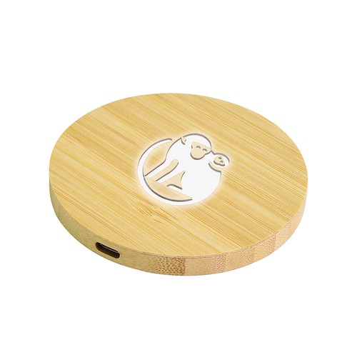 Chargeur sans fil en bambou Soulmare