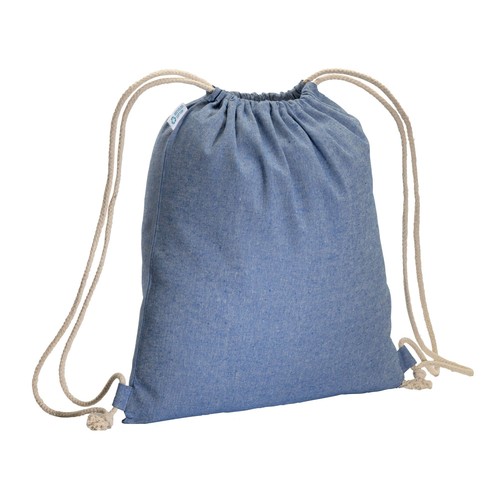 180 g/m2 recycled cotton backpack, with drawstring closure