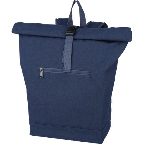 Gerecyclede polycotton (330 gsm) roll-top rugzak Thaddeus