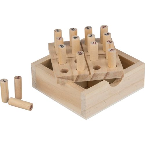 Pine wooden mini Sudoku set Kenza