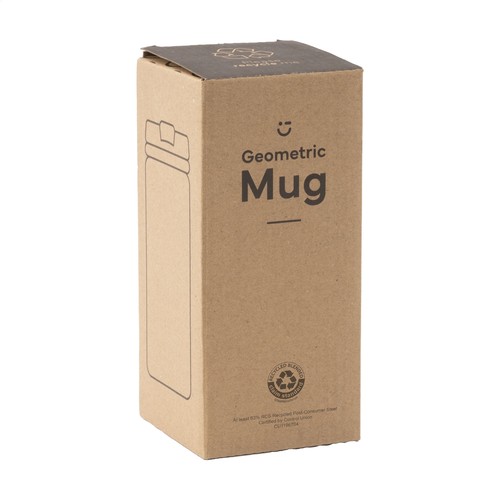Geometric Mug RCS Recycled Steel 280 ml thermo cup Geometric Mug RCS Recycled Steel 280 ml thermo cup