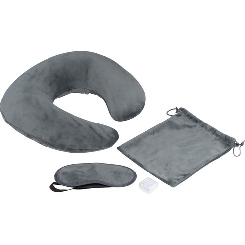 Travel set with neck pillow, sleep mask, and laundry bag Travel set with neck pillow, sleep mask, and laundry bag