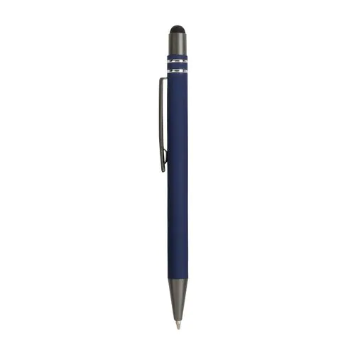 Snap pen with rubberised grip with trim rings with touch screen
