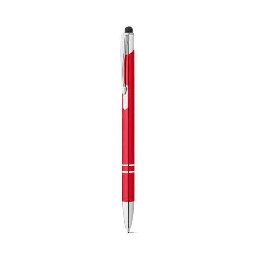 GALBA. Penna a sfera in alluminio con punta touch e clip