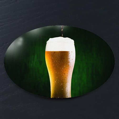 Rugby Ball Shaped Premium Beer Mat Rugby Ball Shaped Premium Beer Mat