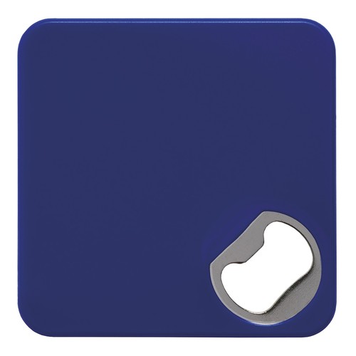 COASTER WITH BOTTLE OPENER IN PLASTIC AND METAL COASTER WITH BOTTLE OPENER IN PLASTIC AND METAL