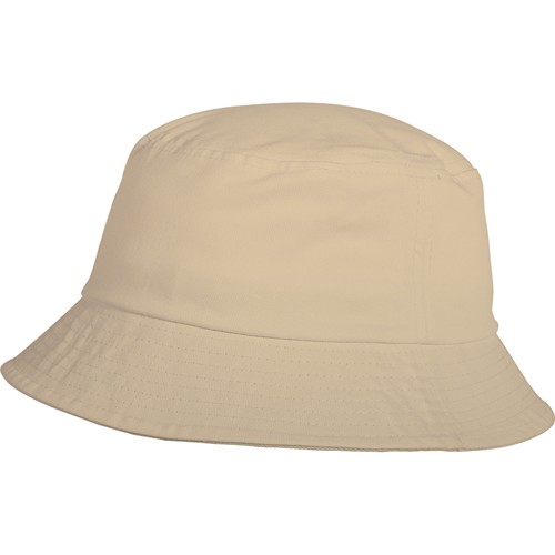 100% COTTON BUCKET HAT WITH BRIM