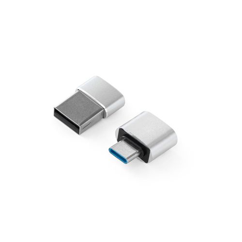 MINSKY. Set van 2 aluminium USB-A / USB-C adapters MINSKY. Set van 2 aluminium USB-A / USB-C adapters