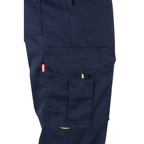 VL ZEUS. Two-tone, multi-pocket stretch trousers (240g/m²), in cotton (46%), EME (38%) and polyester (16%)