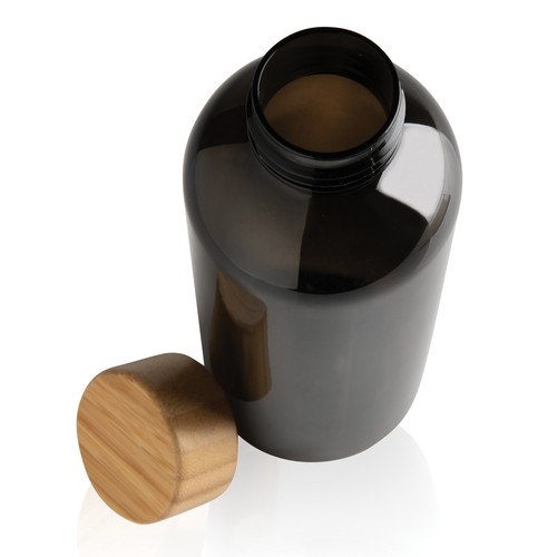 Bouteille 600ml en rPET RCS avec couvercle en bambou Bouteille 600ml en rPET RCS avec couvercle en bambou