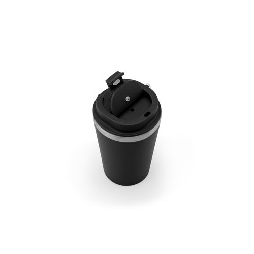 SPITZ. Stainless steel travel cup (90% rSS) with double wall and matt finish 460 mL