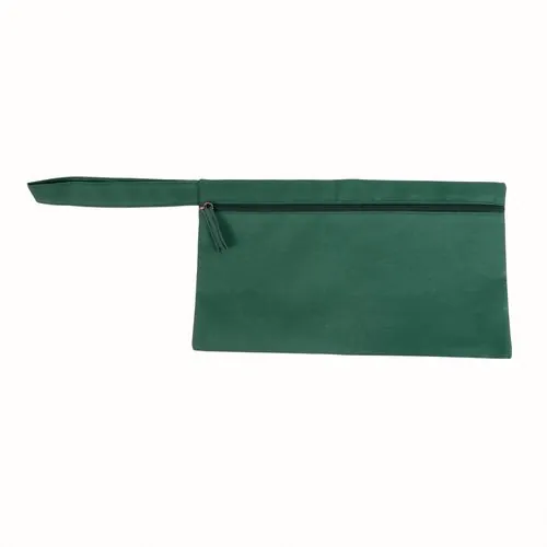 Porta documenti in poliestere con chiusura zip e pratica maniglia Porta documenti in poliestere con chiusura zip e pratica maniglia